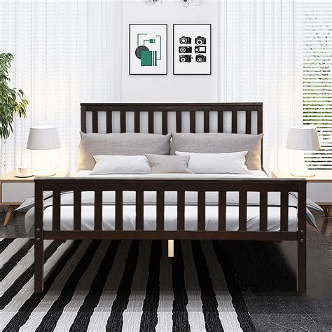 queen size bed frame wood slats